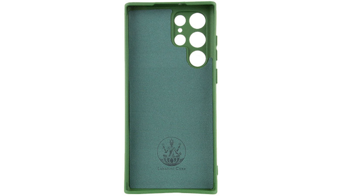 Чехол Silicone Cover Lakshmi Full Camera (AA) для Samsung Galaxy S23 Ultra Зеленый / Dark green - фото