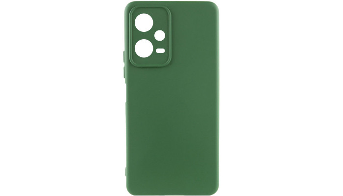 Чехол Silicone Cover Lakshmi Full Camera (AA) для Xiaomi Redmi Note 12 Pro 5G Зеленый / Dark green - фото