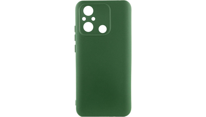 Чехол Silicone Cover Lakshmi Full Camera (AA) для Xiaomi Redmi 12C / Poco C55 Зеленый / Dark green - фото