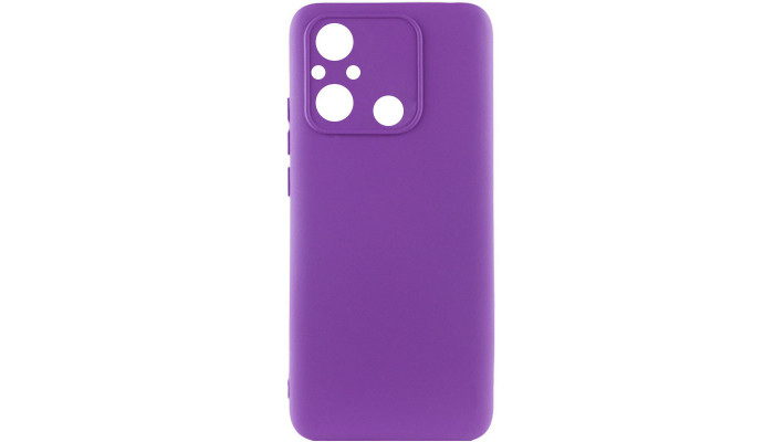 Чехол Silicone Cover Lakshmi Full Camera (AA) для Xiaomi Redmi 12C / Poco C55 Фиолетовый / Purple - фото