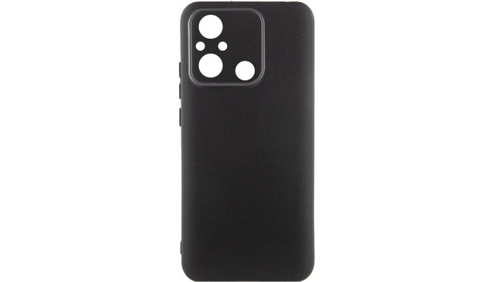 Чехол Silicone Cover Lakshmi Full Camera (AA) для Xiaomi Redmi 12C / Poco C55 Черный / Black - фото