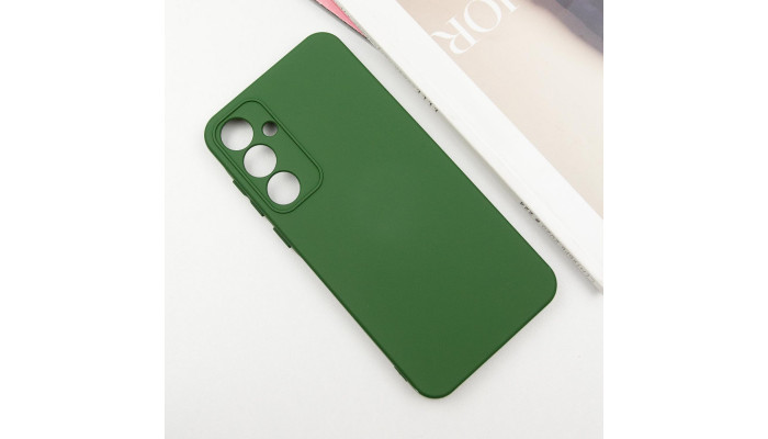 Чохол Silicone Cover Lakshmi Full Camera (AA) для Samsung Galaxy S23 FE Зелений / Dark green - фото