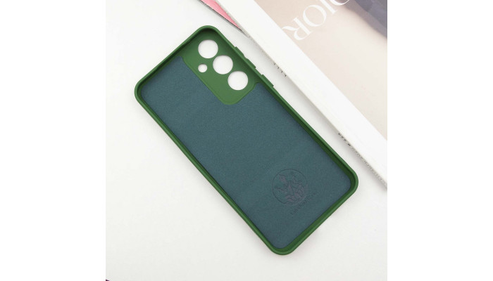 Чохол Silicone Cover Lakshmi Full Camera (AA) для Samsung Galaxy S23 FE Зелений / Dark green - фото