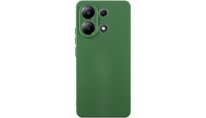 Чехол Silicone Cover Lakshmi Full Camera (AA) для Xiaomi Redmi Note 13 5G Зеленый / Dark green - фото