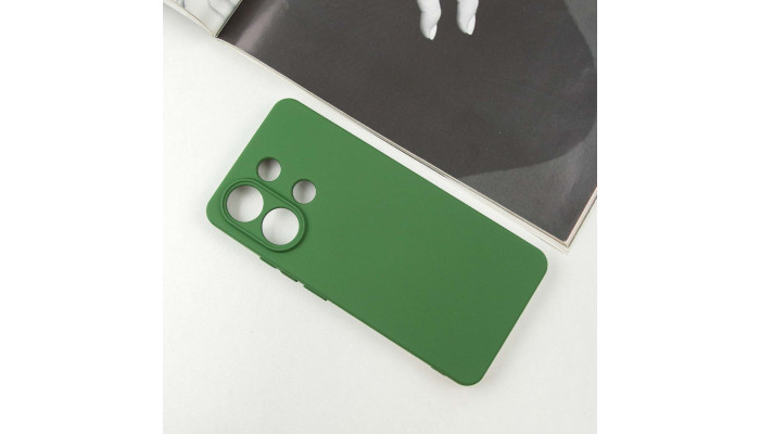 Чехол Silicone Cover Lakshmi Full Camera (AA) для Xiaomi Redmi Note 13 5G Зеленый / Dark green - фото