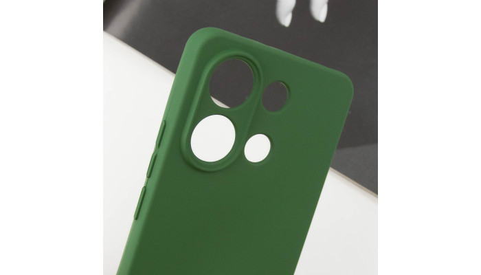 Чехол Silicone Cover Lakshmi Full Camera (AA) для Xiaomi Redmi Note 13 5G Зеленый / Dark green - фото