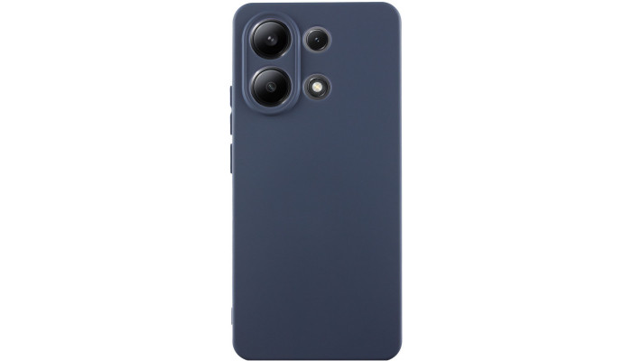 Чехол Silicone Cover Lakshmi Full Camera (AA) для Xiaomi Redmi Note 13 5G Синий / Midnight Blue - фото