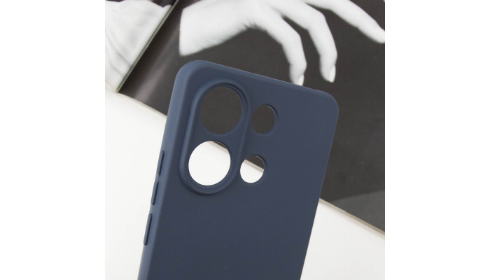 Чехол Silicone Cover Lakshmi Full Camera (AA) для Xiaomi Redmi Note 13 5G Синий / Midnight Blue - фото