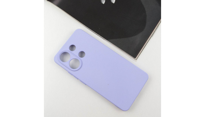 Чехол Silicone Cover Lakshmi Full Camera (AA) для Xiaomi Redmi Note 13 5G Сиреневый / Dasheen - фото