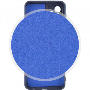 Чехол Silicone Cover Lakshmi Full Camera (AA) для Samsung Galaxy S24 Ultra Синий / Navy Blue