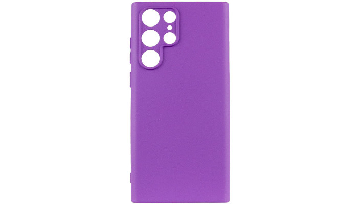 Чехол Silicone Cover Lakshmi Full Camera (AA) для Samsung Galaxy S24 Ultra Фиолетовый / Purple - фото