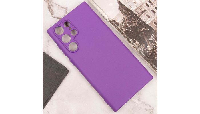 Чехол Silicone Cover Lakshmi Full Camera (AA) для Samsung Galaxy S24 Ultra Фиолетовый / Purple - фото