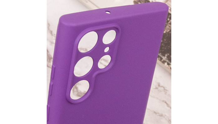 Чехол Silicone Cover Lakshmi Full Camera (AA) для Samsung Galaxy S24 Ultra Фиолетовый / Purple - фото