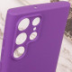 Чехол Silicone Cover Lakshmi Full Camera (AA) для Samsung Galaxy S24 Ultra Фиолетовый / Purple - фото