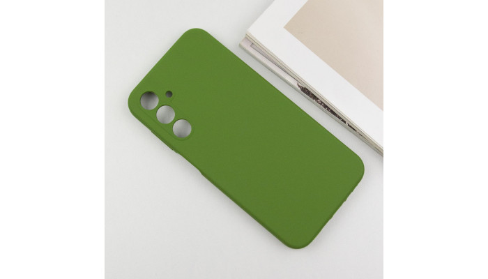 Чохол Silicone Cover Lakshmi Full Camera (AA) для Samsung Galaxy A15 4G/5G / M15 5G Зелений / Dark green - фото