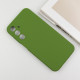 Чохол Silicone Cover Lakshmi Full Camera (AA) для Samsung Galaxy A15 4G/5G / M15 5G Зелений / Dark green - фото