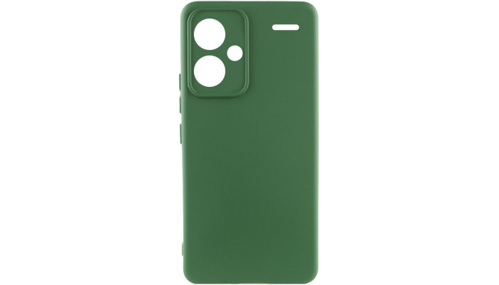 Чехол Silicone Cover Lakshmi Full Camera (AA) для Xiaomi Redmi Note 13 Pro+ Зеленый / Dark green - фото