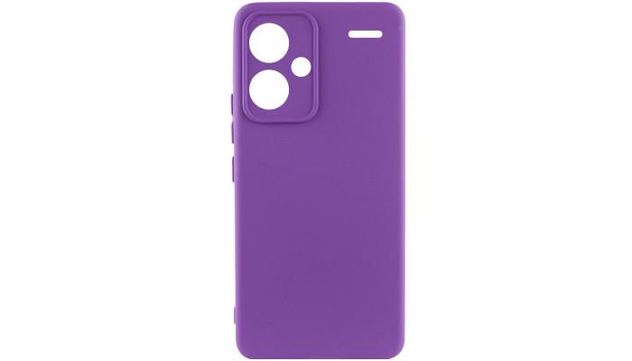 Чехол Silicone Cover Lakshmi Full Camera (AA) для Xiaomi Redmi Note 13 Pro+ Фиолетовый / Purple - фото