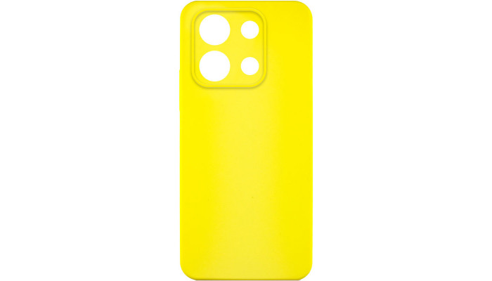 Чохол Silicone Cover Lakshmi Full Camera (AA) для Xiaomi Redmi Note 13 4G Жовтий / Flash - фото