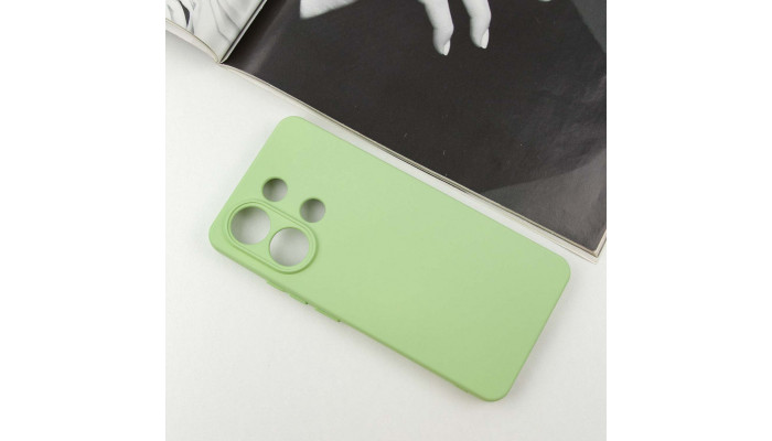 Чехол Silicone Cover Lakshmi Full Camera (AA) для Xiaomi Redmi Note 13 4G Зеленый / Pistachio - фото