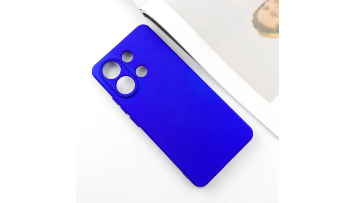 Чехол Silicone Cover Lakshmi Full Camera (AA) для Xiaomi Redmi Note 13 4G Синий / Iris - фото