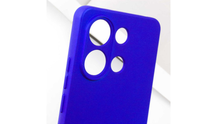 Чехол Silicone Cover Lakshmi Full Camera (AA) для Xiaomi Redmi Note 13 4G Синий / Iris - фото