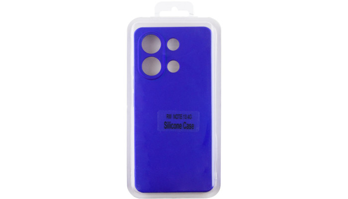 Чехол Silicone Cover Lakshmi Full Camera (AA) для Xiaomi Redmi Note 13 4G Синий / Iris - фото