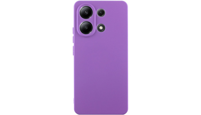 Чохол Silicone Cover Lakshmi Full Camera (AA) для Xiaomi Redmi Note 13 4G Фіолетовий / Purple - фото