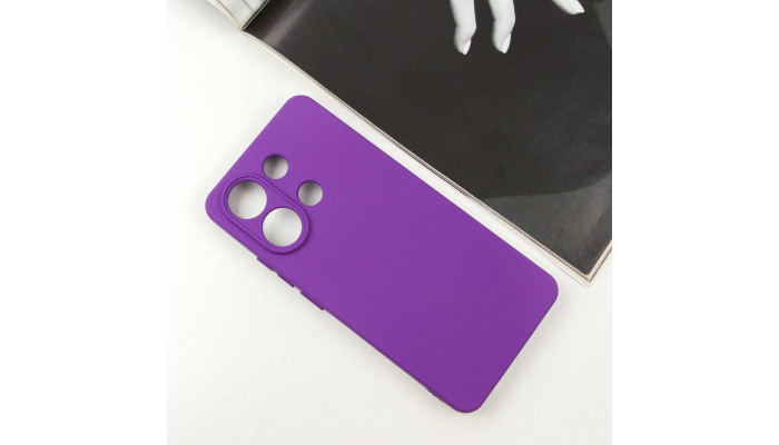 Чохол Silicone Cover Lakshmi Full Camera (AA) для Xiaomi Redmi Note 13 4G Фіолетовий / Purple - фото