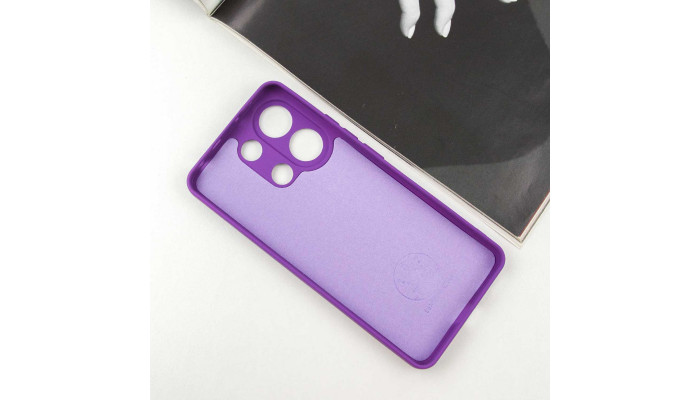 Чохол Silicone Cover Lakshmi Full Camera (AA) для Xiaomi Redmi Note 13 4G Фіолетовий / Purple - фото