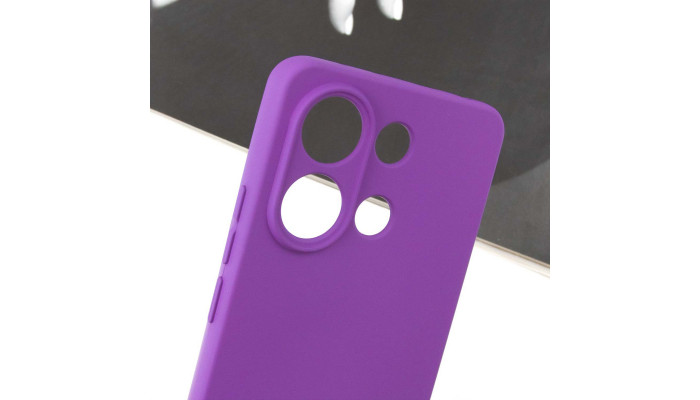 Чохол Silicone Cover Lakshmi Full Camera (AA) для Xiaomi Redmi Note 13 4G Фіолетовий / Purple - фото