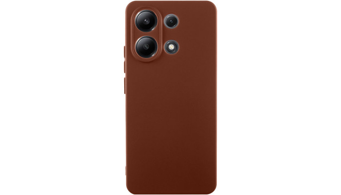 Чохол Silicone Cover Lakshmi Full Camera (AA) для Xiaomi Redmi Note 13 4G Коричневий / Brown - фото