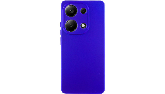 Чехол Silicone Cover Lakshmi Full Camera (AA) для Xiaomi Redmi Note 13 Pro 4G / Poco M6 Pro 4G Синий / Iris - фото