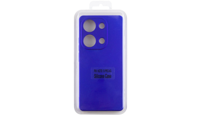 Чохол Silicone Cover Lakshmi Full Camera (AA) для Xiaomi Redmi Note 13 Pro 4G / Poco M6 Pro 4G Синій / Iris - фото