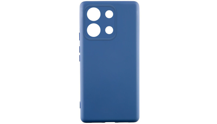 Чехол Silicone Cover Lakshmi Full Camera (AA) для Xiaomi Redmi Note 13 Pro 4G / Poco M6 Pro 4G Синий / Navy Blue - фото