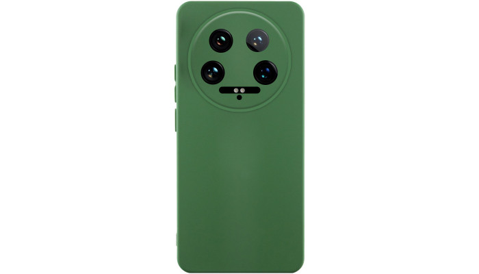 Чохол Silicone Cover Lakshmi Full Camera (AA) для Xiaomi 14 Ultra Зелений / Dark green - фото