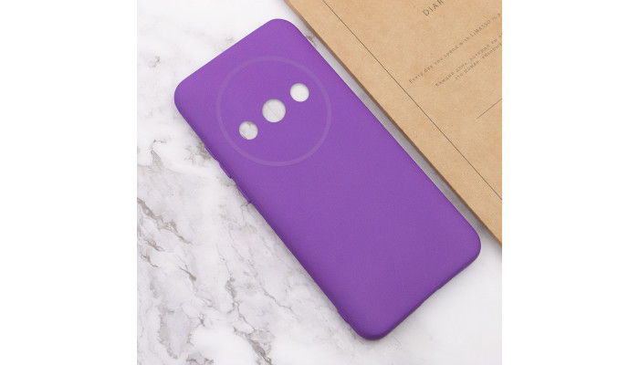 Чохол Silicone Cover Lakshmi Full Camera (AA) для Xiaomi Redmi A3 Фіолетовий / Purple - фото