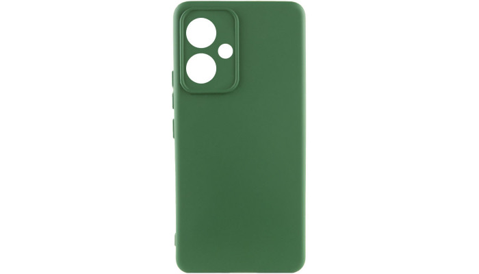 Чохол Silicone Cover Lakshmi Full Camera (AA) для Xiaomi Redmi 13 4G / Poco M6 4G Зелений / Dark green - фото