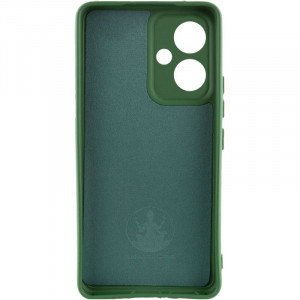 Чехол Silicone Cover Lakshmi Full Camera (AA) для Xiaomi Redmi 13 4G / Poco M6 4G Зеленый / Dark green