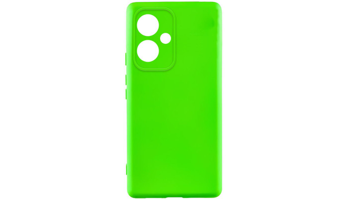 Чехол Silicone Cover Lakshmi Full Camera (AA) для Xiaomi Redmi 13 4G / Poco M6 4G Салатовый / Neon Green - фото