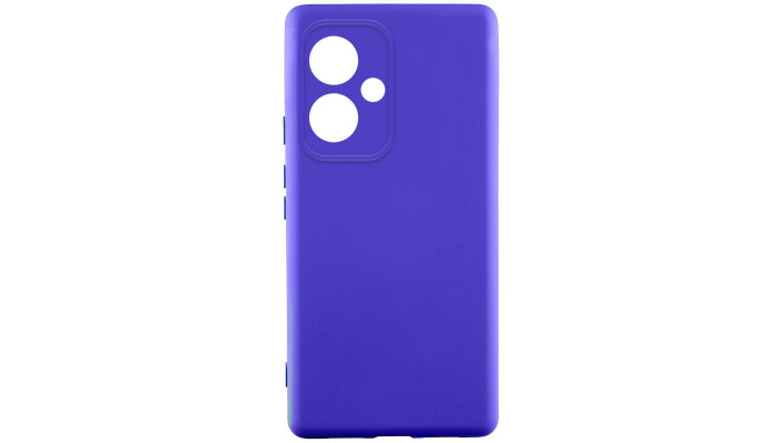 Чехол Silicone Cover Lakshmi Full Camera (AA) для Xiaomi Redmi 13 4G / Poco M6 4G Синий / Iris - фото