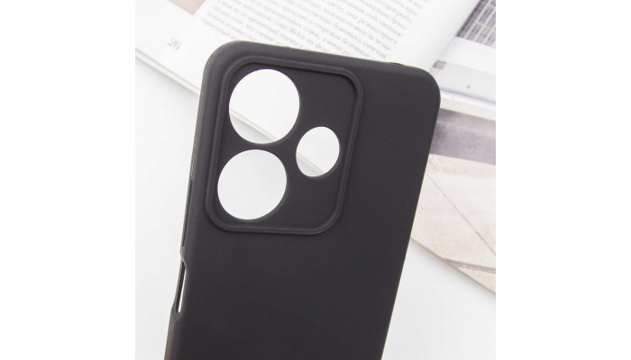 Чехол Silicone Cover Lakshmi Full Camera (AA) для Xiaomi Redmi 13 4G / Poco M6 4G Черный / Black - фото