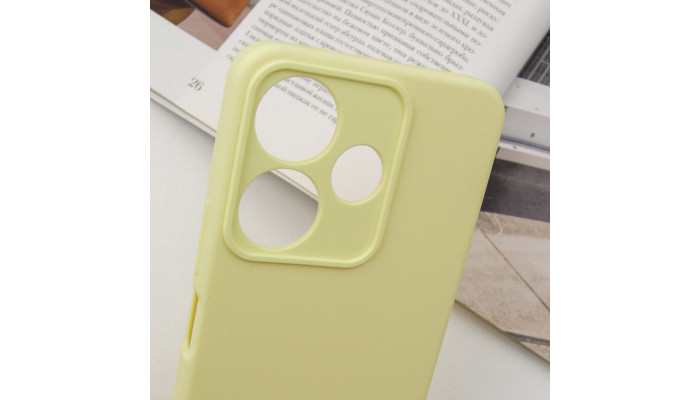 Чехол Silicone Cover Lakshmi Full Camera (AA) для Xiaomi Redmi 13 4G / Poco M6 4G Желтый / Mellow Yellow - фото