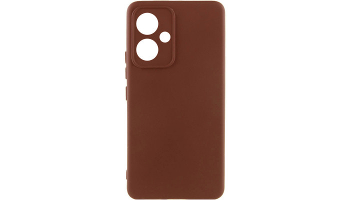 Чехол Silicone Cover Lakshmi Full Camera (AA) для Xiaomi Redmi 13 4G / Poco M6 4G Коричневый / Brown - фото