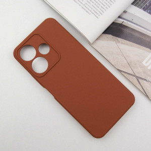 Чехол Silicone Cover Lakshmi Full Camera (AA) для Xiaomi Redmi 13 4G / Poco M6 4G Коричневый / Brown