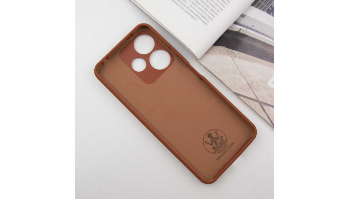 Чехол Silicone Cover Lakshmi Full Camera (AA) для Xiaomi Redmi 13 4G / Poco M6 4G Коричневый / Brown - фото