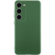 Чехол Silicone Cover Lakshmi Full Camera (AA) для Samsung Galaxy S24 FE Зеленый / Dark green - фото