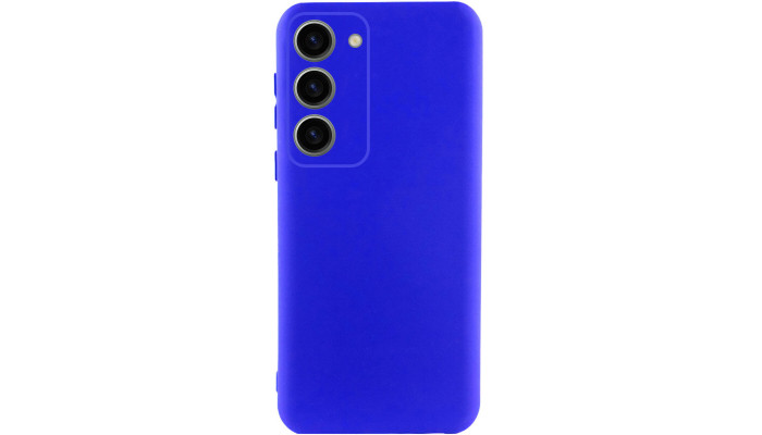 Чохол Silicone Cover Lakshmi Full Camera (AA) для Samsung Galaxy S24 FE Синій / Iris - фото