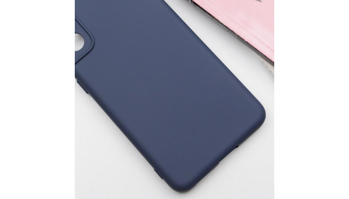 Чехол Silicone Cover Lakshmi Full Camera (AA) для Samsung Galaxy S24 FE Синий / Midnight blue - фото