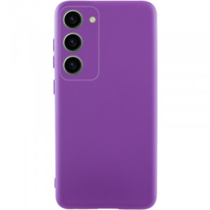 Чохол Silicone Cover Lakshmi Full Camera (AA) для Samsung Galaxy S24 FE Фіолетовий / Purple